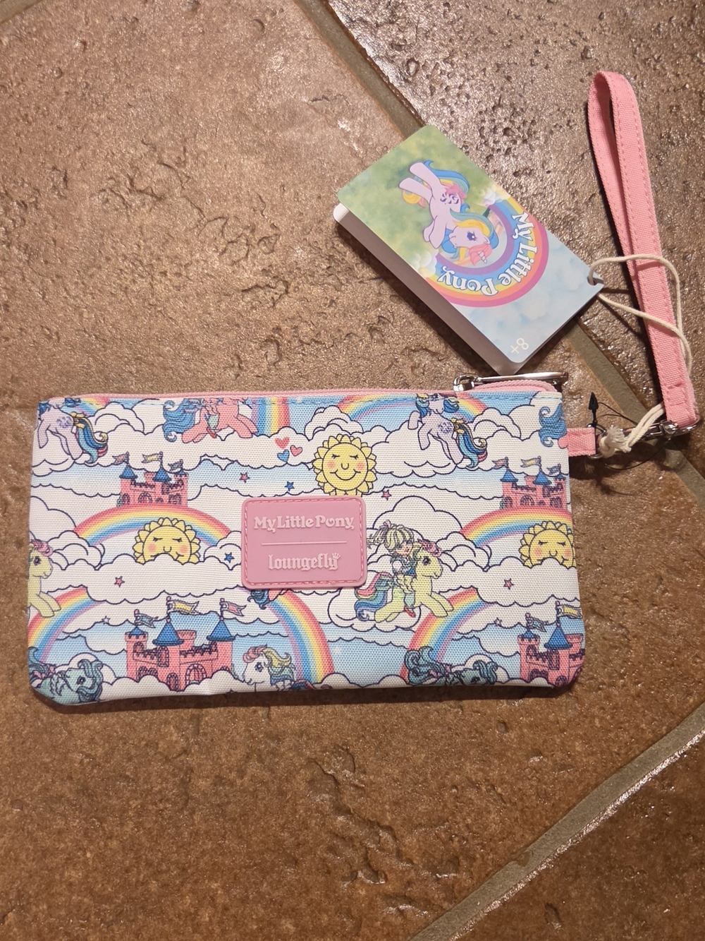 Loungefly My Little Pony Sky Scene AOP Nylon Wristlet Wallet